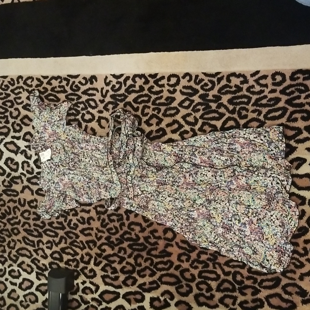 Loco Lindo monet black wrap dress